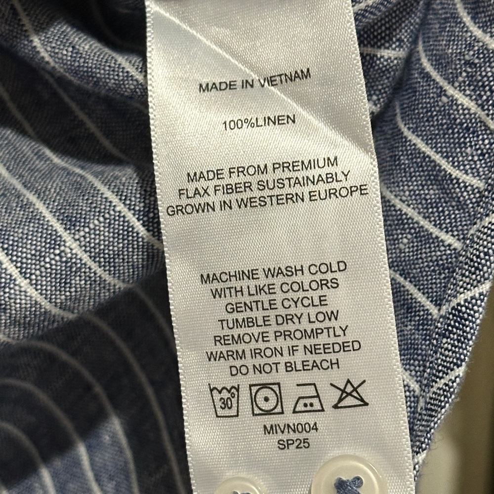 Quince 100% European Linen Long Sleeve Shirt - Picture 7 of 10